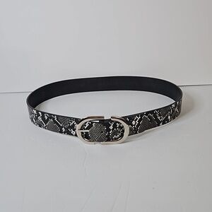 IP Blue Snake  Print sz S Black White Gray Pre-owned